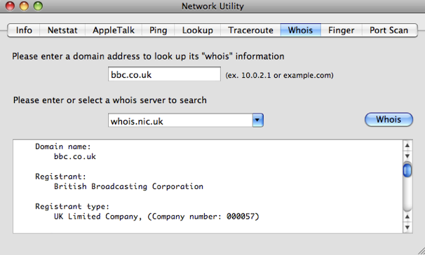 apple network utility windows